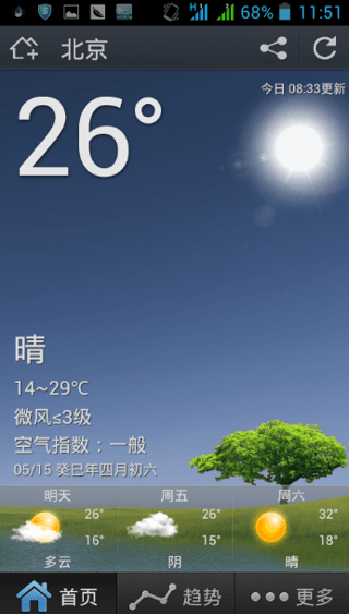 苏宁天气客户端